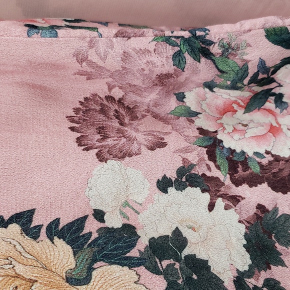 Beautiful Peony Floral Print 100% Soft Viscose Emma & Olivia 3/4 Sleeve Kimono - Picture 2 of 9